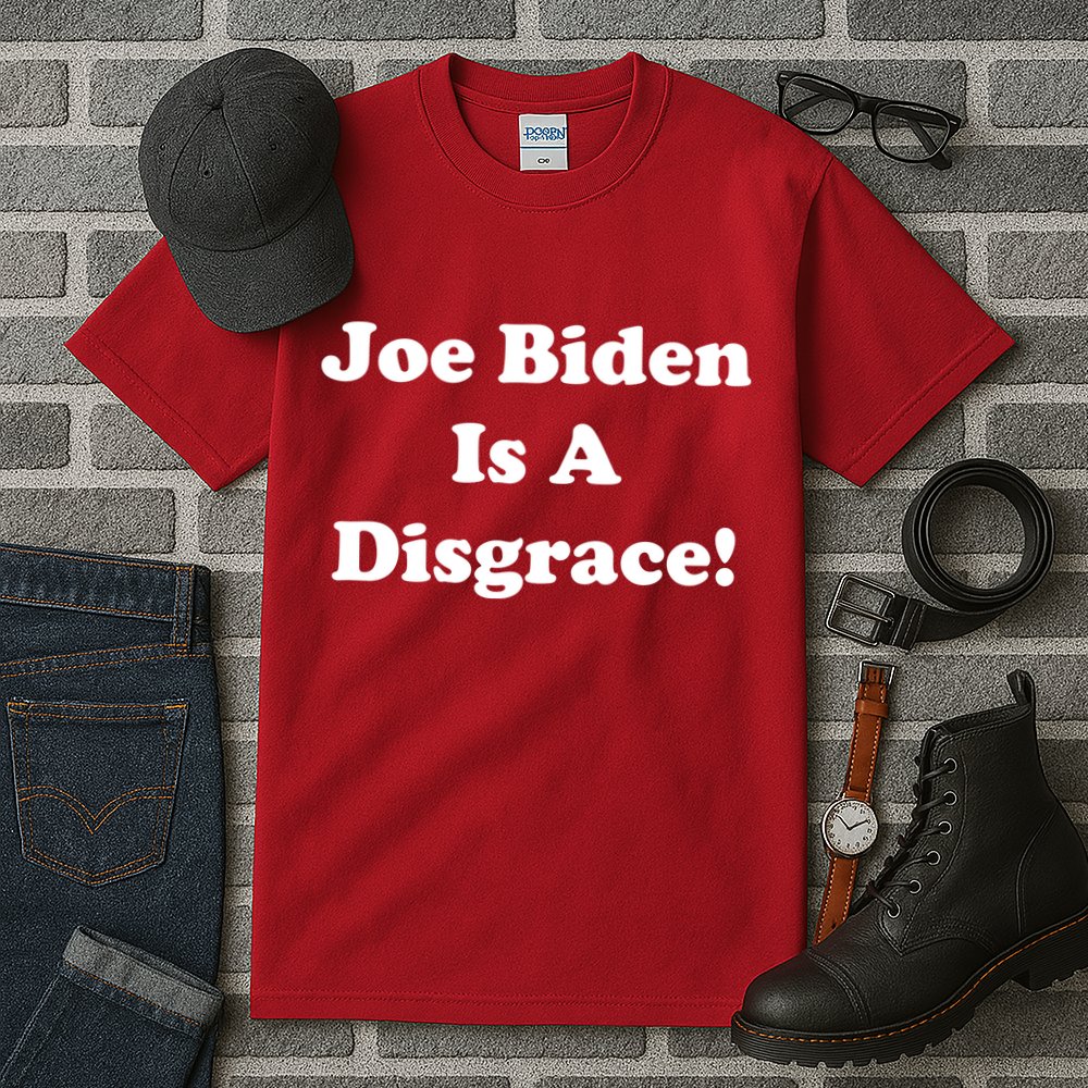 Joe Biden Is A Disgrace Tall T-Shirt