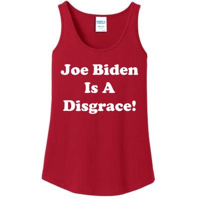 Joe Biden Is A Disgrace Ladies Essential Tank