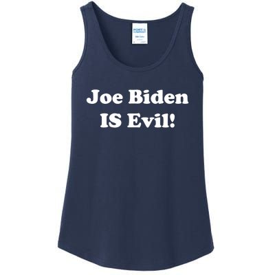 Joe Biden Is Evil Ladies Essential Tank