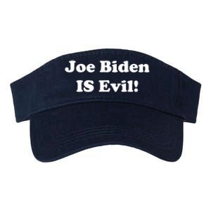 Joe Biden Is Evil Valucap Bio-Washed Visor