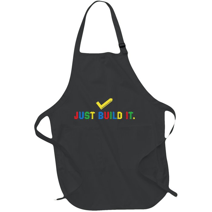 Just Build It Master Builder Building Block Full-Length Apron With Pockets