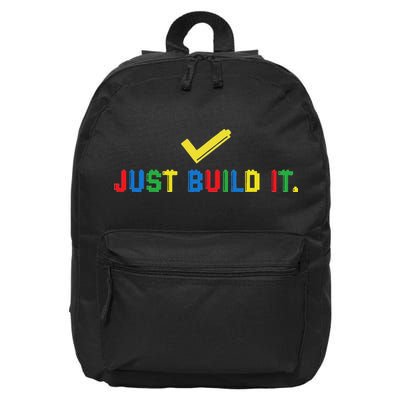 Just Build It Master Builder Building Block 16 in Basic Backpack