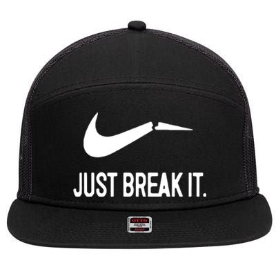 Just Break It 7 Panel Mesh Trucker Snapback Hat