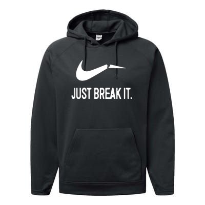 Just Break It Performance Fleece Hoodie