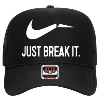 Just Break It High Crown Mesh Back Trucker Hat