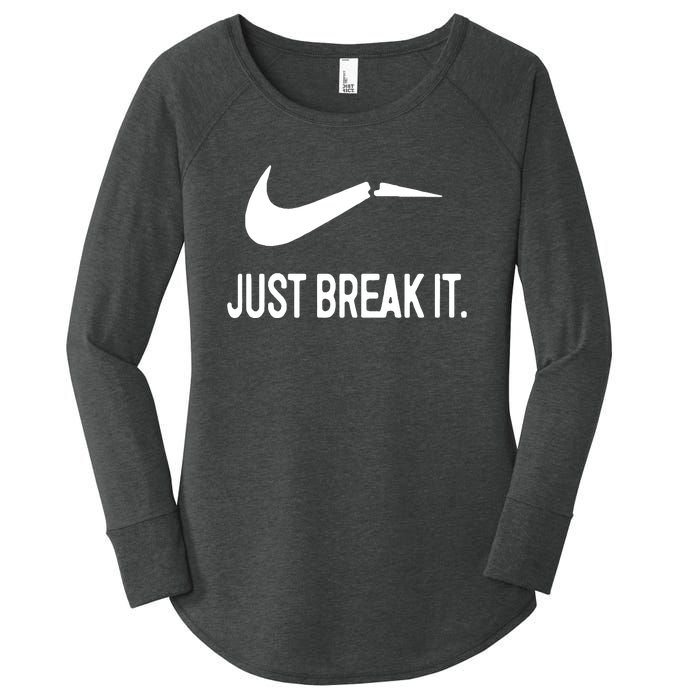 Just Break It Women's Perfect Tri Tunic Long Sleeve Shirt