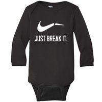 Just Break It Baby Long Sleeve Bodysuit