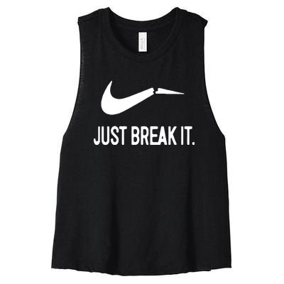 Just Break It Women's Racerback Cropped Tank