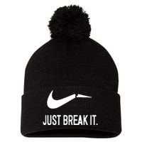 Just Break It Pom Pom 12in Knit Beanie