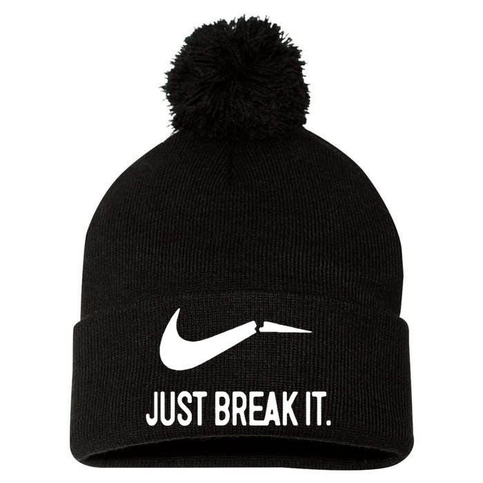 Just Break It Pom Pom 12in Knit Beanie