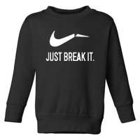 Just Break It Toddler Sweatshirt