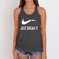 Just Break It Women's Knotted Racerback Tank