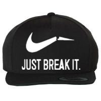 Just Break It Wool Snapback Cap