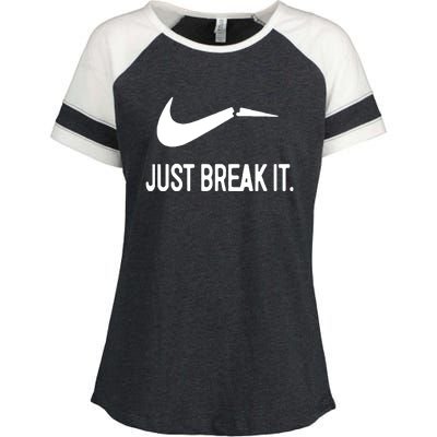 Just Break It Enza Ladies Jersey Colorblock Tee