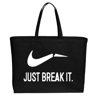 Just Break It Cotton Canvas Jumbo Tote