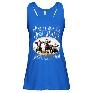 Jingle Bales Jingle Bales Jingle All The Way Christmas Cow Great Gift Ladies Essential Flowy Tank