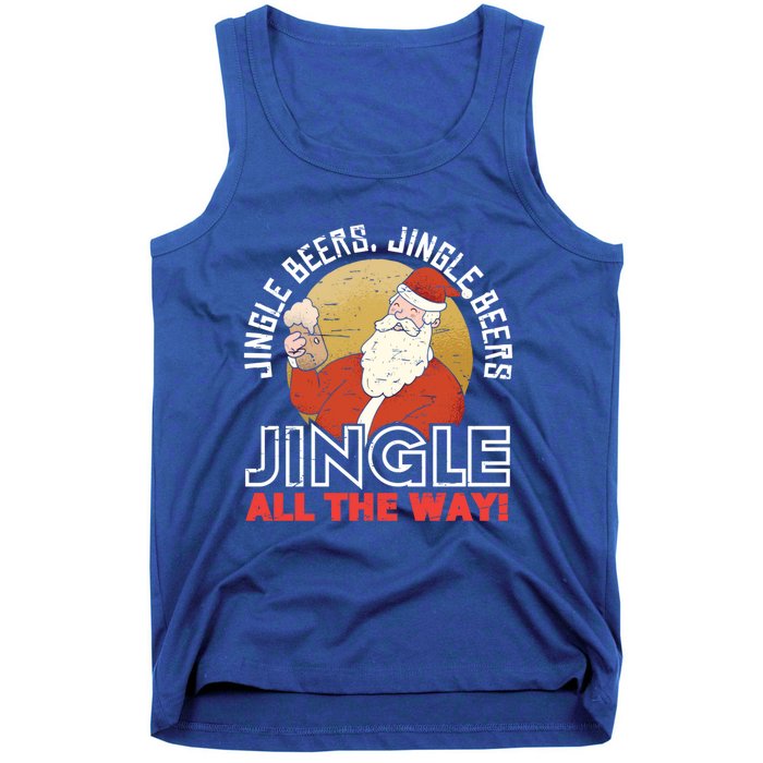 Jingle Beers Jingle All The Way Christmas Alcohol Gift Tank Top