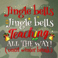 Jingle Bells Jingle Bells Teaching All The Way Xmas Teacher Legacy Tie Dye Trucker Hat