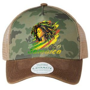 Jamaican Black Jamaica Flag Hair Women Legacy Tie Dye Trucker Hat