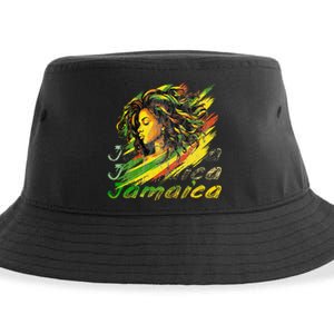 Jamaican Black Jamaica Flag Hair Women Sustainable Bucket Hat