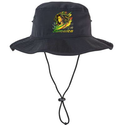 Jamaican Black Jamaica Flag Hair Women Legacy Cool Fit Booney Bucket Hat