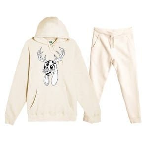 Jackalope Blackwork Premium Hooded Sweatsuit Set