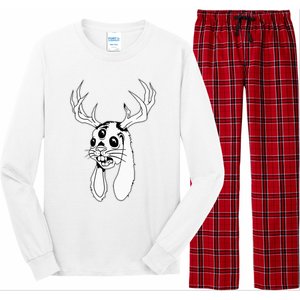 Jackalope Blackwork Long Sleeve Pajama Set