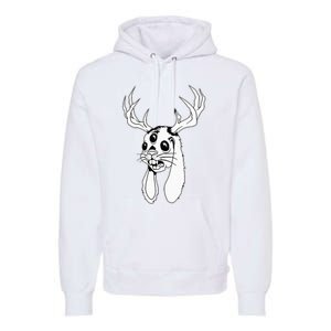 Jackalope Blackwork Premium Hoodie