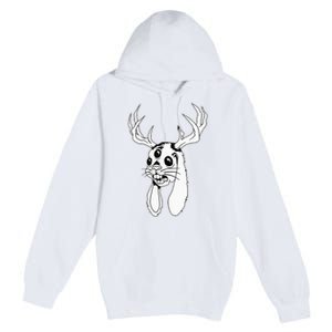 Jackalope Blackwork Premium Pullover Hoodie