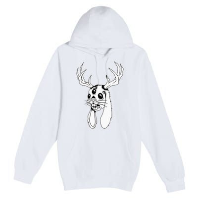 Jackalope Blackwork Premium Pullover Hoodie