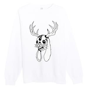 Jackalope Blackwork Premium Crewneck Sweatshirt