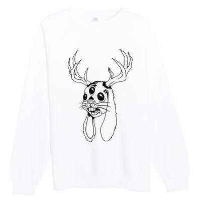 Jackalope Blackwork Premium Crewneck Sweatshirt