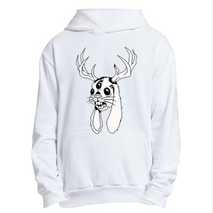 Jackalope Blackwork Urban Pullover Hoodie