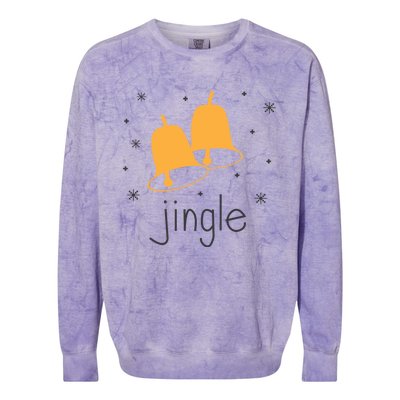 Jingle Bell Jingle All The Way Christmas Gift Colorblast Crewneck Sweatshirt