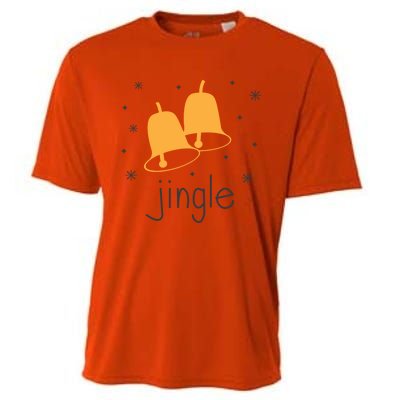 Jingle Bell Jingle All The Way Christmas Gift Cooling Performance Crew T-Shirt