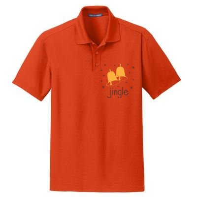 Jingle Bell Jingle All The Way Christmas Gift Dry Zone Grid Polo