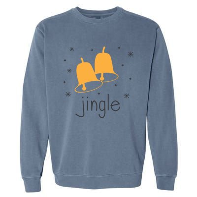 Jingle Bell Jingle All The Way Christmas Gift Garment-Dyed Sweatshirt