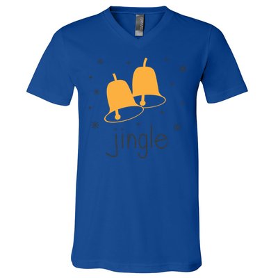 Jingle Bell Jingle All The Way Christmas Gift V-Neck T-Shirt