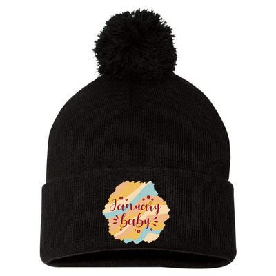January Baby Pom Pom 12in Knit Beanie