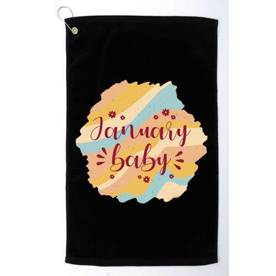 January Baby Golf Towel