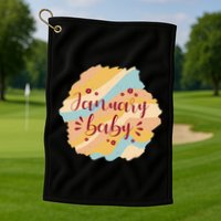 January Baby Golf Towel
