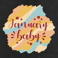 January Baby Golf Towel