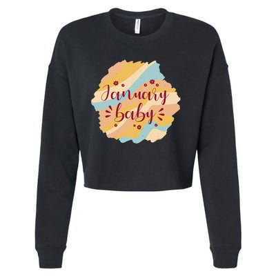 January Baby Cropped Pullover Crew