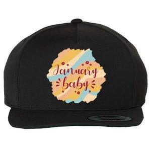 January Baby Wool Snapback Cap