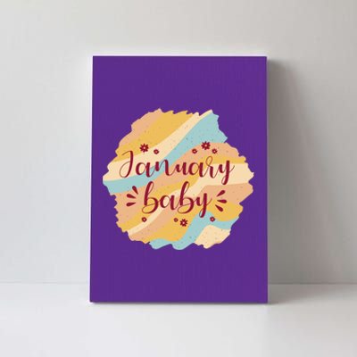 January Baby Canvas