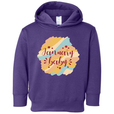 January Baby Toddler Hoodie