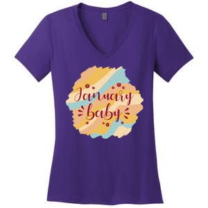 January Baby Women's V-Neck T-Shirt