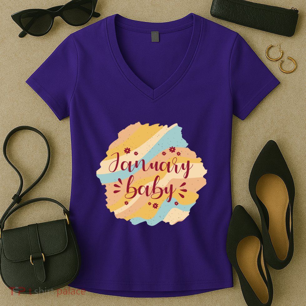 January Baby Women's V-Neck T-Shirt