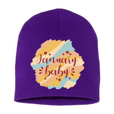 January Baby Short Acrylic Beanie