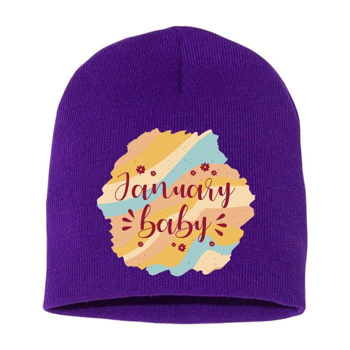 January Baby Short Acrylic Beanie